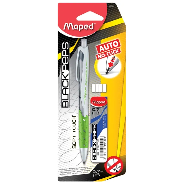 Maped vulpotlood Auto 0,7 mm + vulling op blister blauw