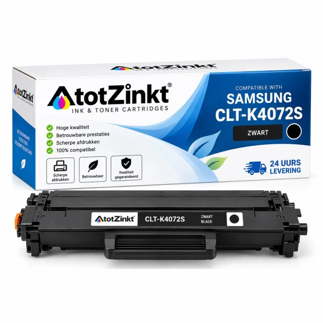 AtotZinkt Premium huismerk XL toner Samsung voor CLT-K4072S zwart (Black) alternatief Toner cartridge Black Samsung CLP-320 CLP-320N CLP-321N CLP-325 CLP-325W CLP-326 CLX-3180 CLX-3185 CLX-3185FN CLX-3185FW