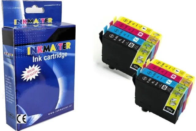 inkmaster Actie prijss! Inkmaster inktcartridges voor Epson 502XL | Multipack van 8 cartridges voor Expression Home XP-5100, XP-5105, Workforce WF-2860, WF-2860DWF, WF-2865, WF-2865DWF Multipack Dubbel