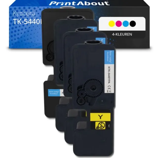 PrintAbout huismerk Toner TK-5440K/C/M/Y 4-kleuren Multipack geschikt voor Kyocera