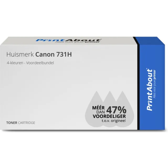 PrintAbout Alternatief voor de Canon 731H BK / 4 Kleuren 4-kleuren