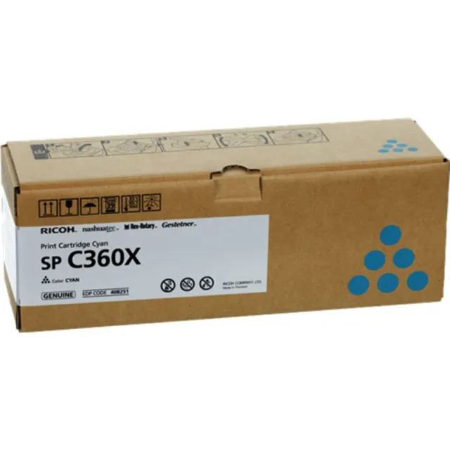 Ricoh SP C361 (408251) Toner Cyaan Extra hoge capaciteit Blauw