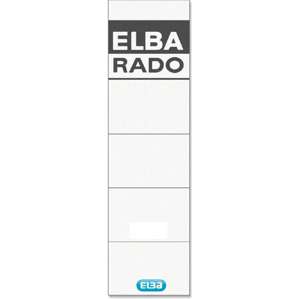 Elba Rug-insteekkaart Elba Rado breed 44x159mm wit 10 stuks