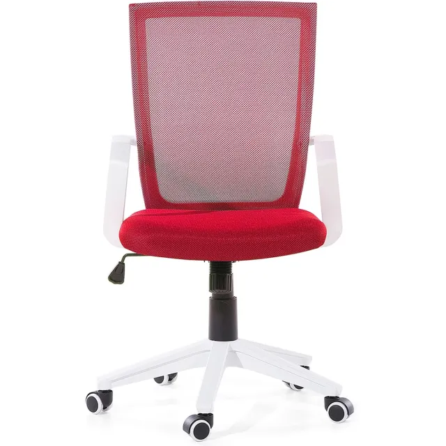 Beliani RELIEF - Bureaustoel - Rood - Mesh