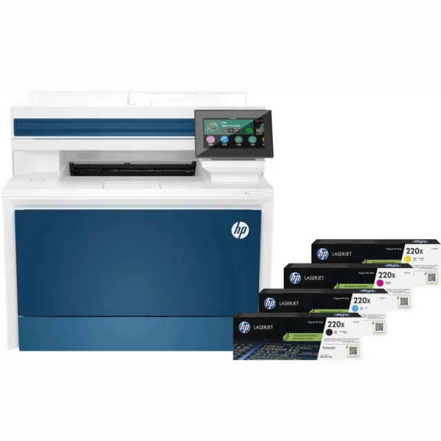 Hp Color LaserJet Pro MFP 4302fdw + 1 set extra XL toners