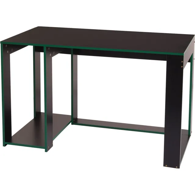MCW Bureau MCW-J26, computerbureau, bureau, 120x60x76cm ~ zwart-groen