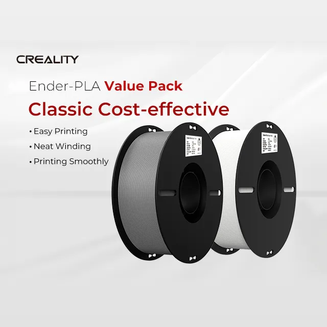 Creality 3D Filament Creality PLA 1.75mm wit + grijs 1kg Wit/Grijs