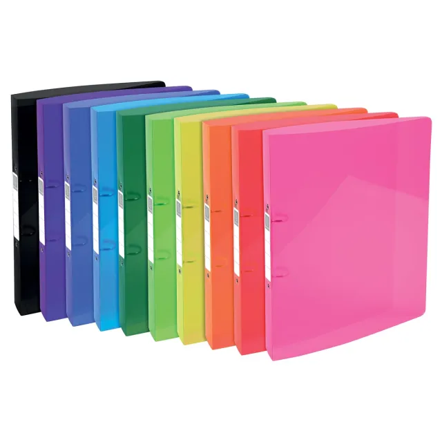Exacompta Iderama ringmap, voor ft A4, Uit PP met softcover, 2 ringen van 30 mm, geassorteerde kleuren blauw