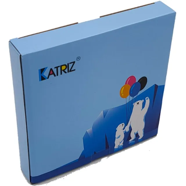 KATRIZ huismerk inkt CLI-521Grijs / canon 521Grijs | 10 x 11ml | ( 10 stuks) -Geschikt voor printer Canon PIXMA MP980 / Canon PIXMA MP990