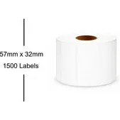 Zebra Huismerk Zebra (800262-125) Labels Wit Verwijderbaar (57x32mm)