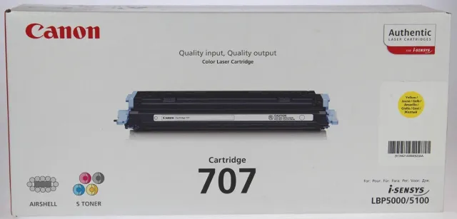 Canon 707 - Tonercartridge / Geel