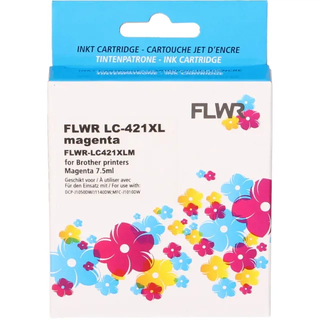 FLWR Cartridges / Brother LC-421XL / magenta / Geschikt voor Brother
