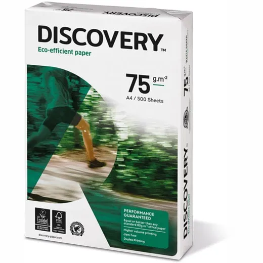 Discovery kopieerpapier ft A4, 75 g, pak van 500 vel wit