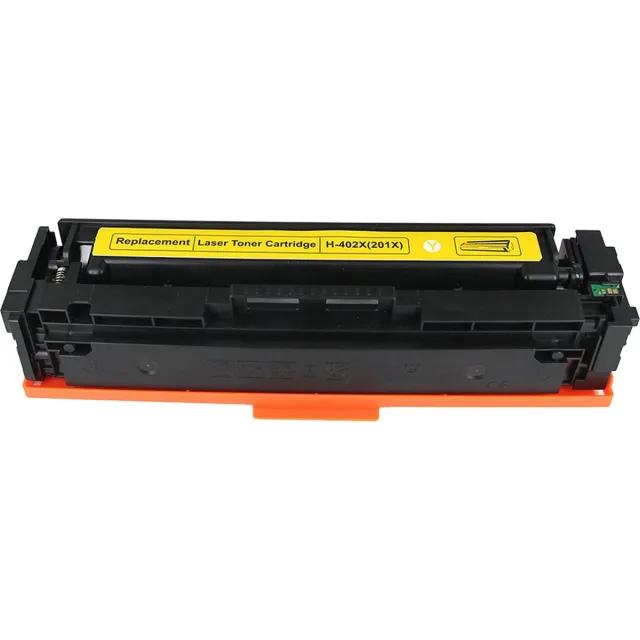 Inktkenners Laser Toner Cartridge (201X) Geschikt voor CF402X Geel | Geschikt voor HP Color Laserjet Pro M252, M252DN, M252N, (MFP) M277, M277DW, M277N en M274N (Zwart, Cyaan, Magenta & Geel) printer Geel (2500 pagina's)
