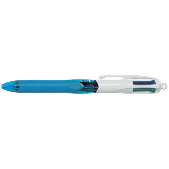 Bic 4-Kleuren balpen Bic grip medium lichtblauw