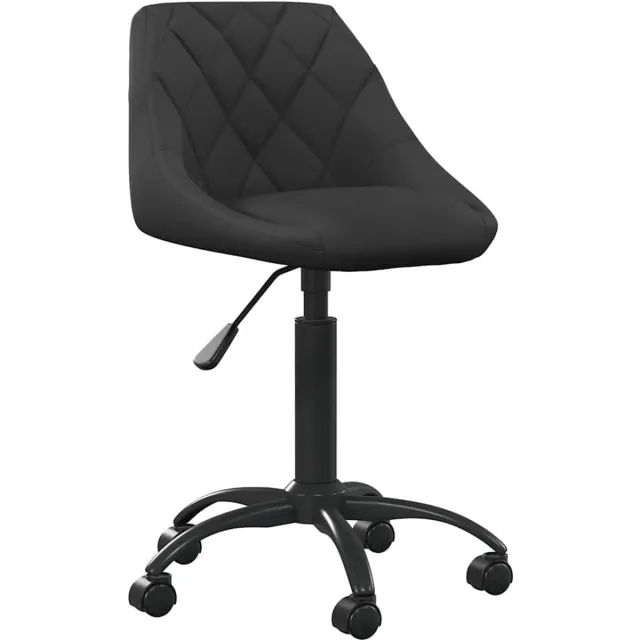 vidaXL Eetkamerstoel - fluweel - zwart