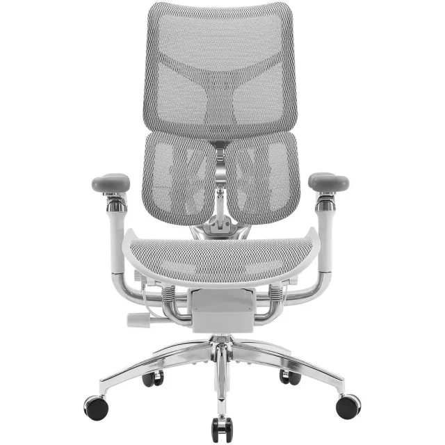 Sihoo Doro S300 Ergonomische Bureaustoel - 6D Armleuningen - Dynamisch Lendensteunsysteem - Schokabsorberend Veringssysteem - Vierassig Ondersteuningssysteem - Zero-Gravity Ervaring - BIFMA/SGS Gecertificeerd - 78x65x102cm——Wit