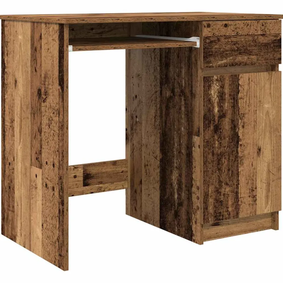 vidaXL Bureau 86x49x76 cm spaanplaat oud hout Bruin