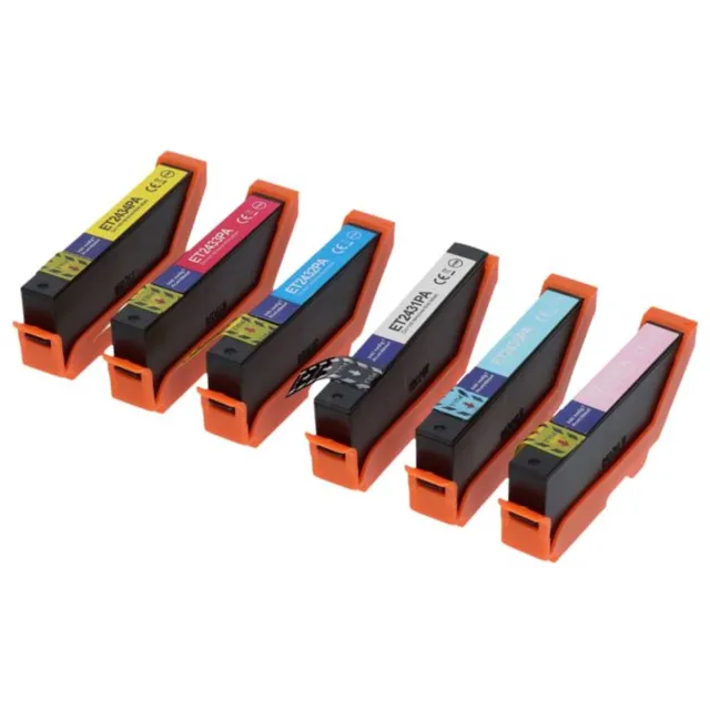 PrintAbout Huismerk Epson 24XL (T2438) Inktcartridge 6-kleuren Voordeelbundel Hoge capaciteit