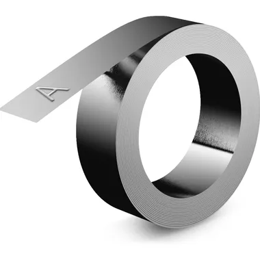 Dymo Reliëftape Dymo embossing niet klevend roestvrijstaal 12mm zilver