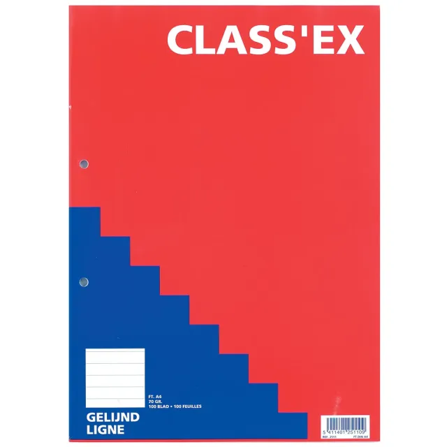 Classex Class'ex cursusblok, gelijnd, blok van 100 vel