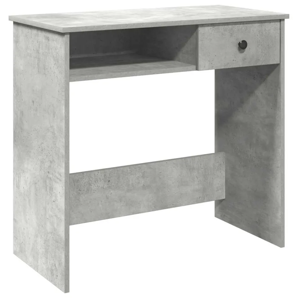 vidaXL Bureau 80x40x75 cm bewerkt hout betongrijs