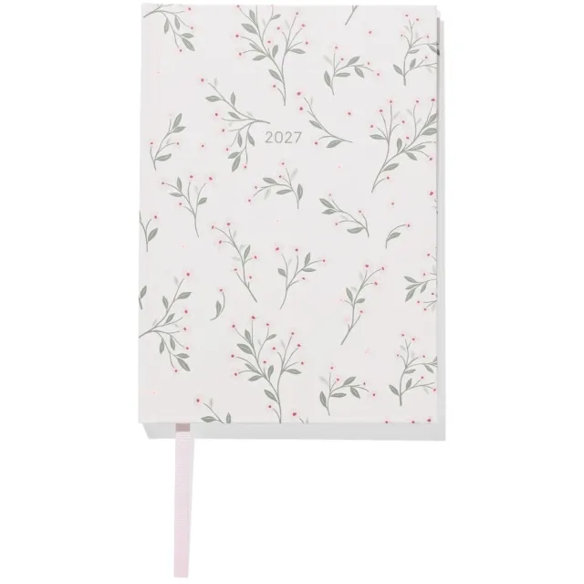 HEMA Agenda 2027 18.3x12.90cm bloemen (gebroken wit)