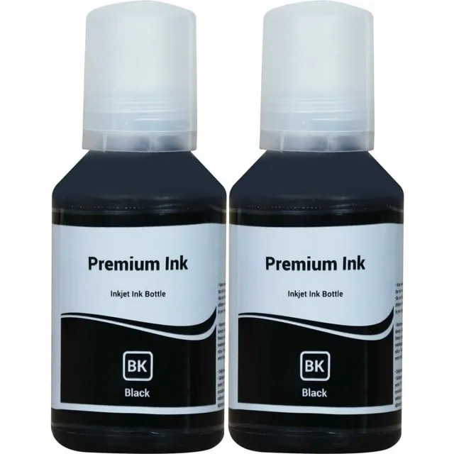 Inktkenners Inkt Geschikt voor Epson EcoTank 103 | Multipack van 2x Zwart Inktpatronen - Geschikt voor EcoTank L1110 - L3110 - L3111 - L3150 - L3151 - L3160