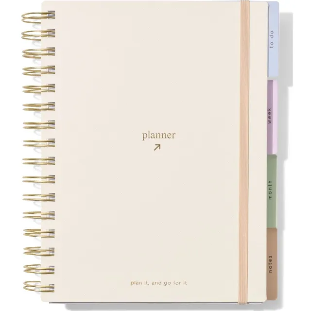 HEMA Planner A5 21x18cm met tabs crème