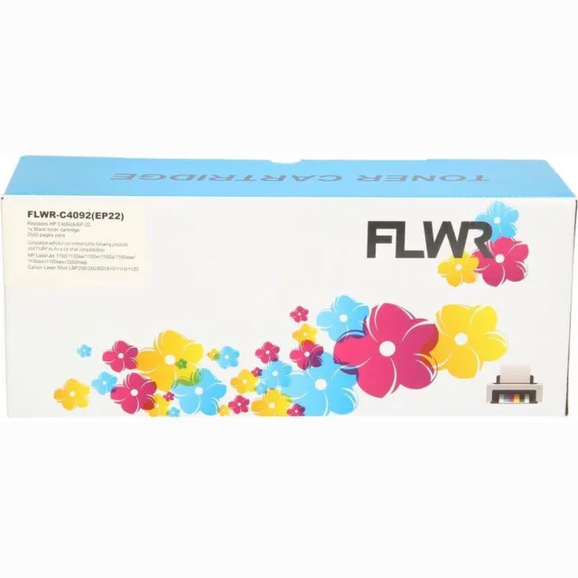 FLWR Toner / 92A / EP-22 toner Zwart - Geschikt voor HP