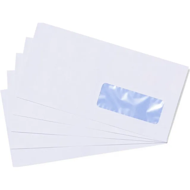 HEMA Envelop DL Venster Rechts Wit - 50 Stuks