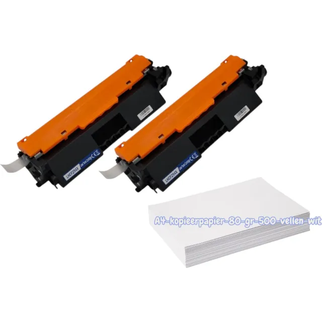 KATRIZ huismerk toner 2x CF294X(HP94X) + Kopieerpapier-A4-80GR-500vellen-wit| Geschikt voor HP printer LaserJet Pro M118 / LaserJet Pro M118dw / LaserJet Pro MFP M148 / LaserJet Pro MFP M148dw / LaserJet Pro MFP M148fdw / LaserJet Pro MFP M149 2x Zwart