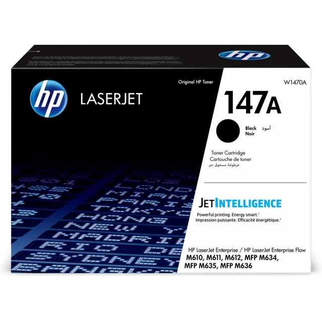 HP Original Ink Cartridge HP Cartucho de tóner Original HP LaserJet 147A negro Black