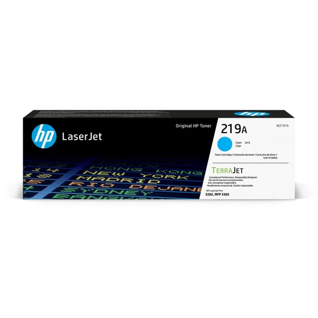 Hp toner 219A, 1.200 pagina's, OEM W2191A, cyaan