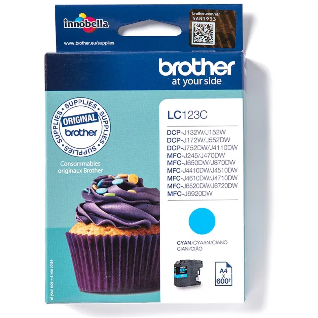 Brother LC123C - Inktcartridge - Cyaan
