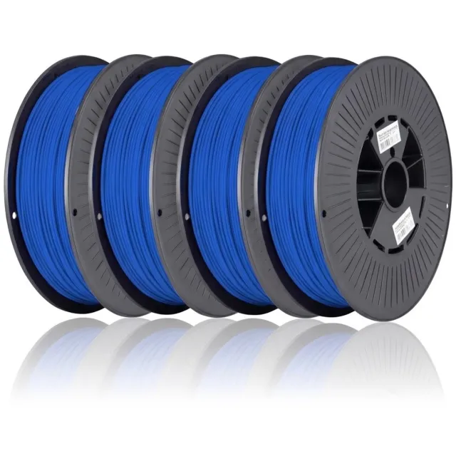 3Dvoordeel.nl Blauw PLA+ 4kg 3D Printer Filament 1.75 mm - Hoge Kwaliteit en Duurzaam - Compatibel met Creality, Bambu Lab, Esun en Andere 3D Printers - Voor 3D Printen van Prototypes, Modellen, Accessoires - voor Professioneel en Thuisgebruik