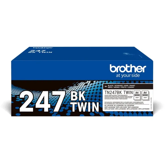 Brother Original Ink Cartridge Brother TN-247BKTWIN Black Zwart