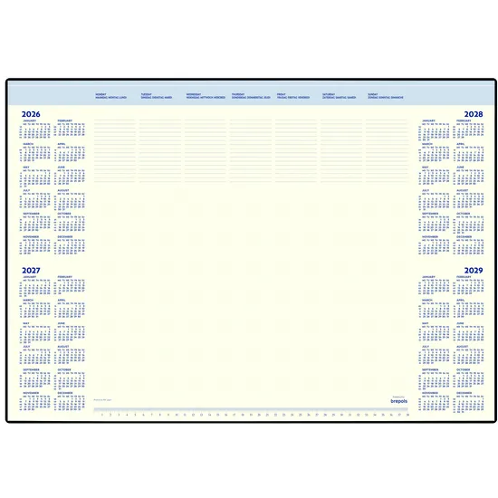 Brepols Onderlegblok 2027 Brepols Desk Mate 7dag/1pag 412x590x8mm 35vel houder