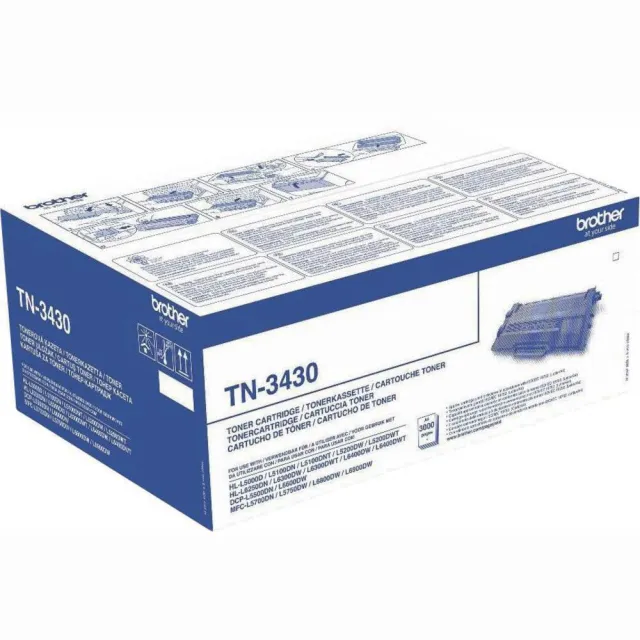 Brother toner, 3.000 pagina's, OEM TN-3430, zwart