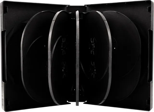 MediaRange DVD Videobox | 39mm | 12 Disc | Zwart | 10 Stuks