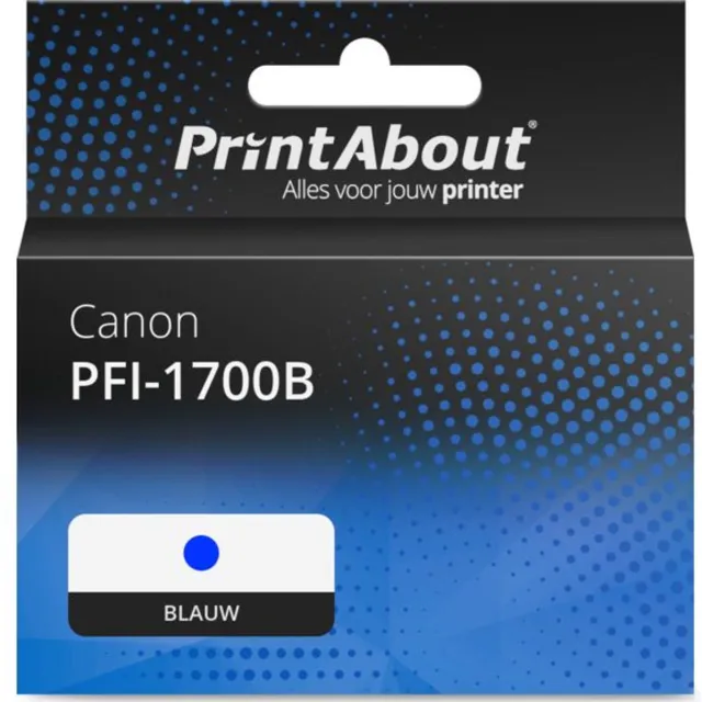 PrintAbout Huismerk Canon PFI-1700B Inktcartridge Blauw