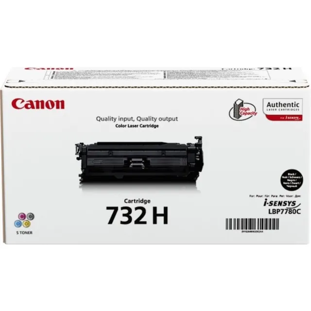 Canon 732HBK - Tonercartridge / Zwart / Hoge Capaciteit