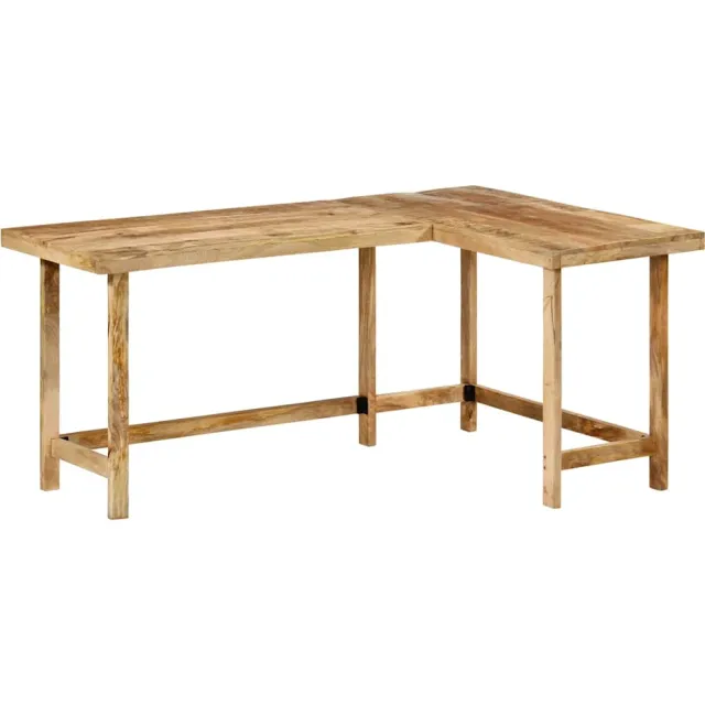 vidaXL Bureau 165x110x75 cm massief mangohout Bruin