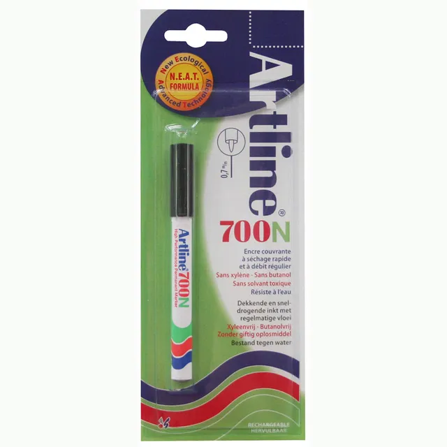 Artline Viltstift Artline 700 rond 0.7mm zwart blister à 1 stuk