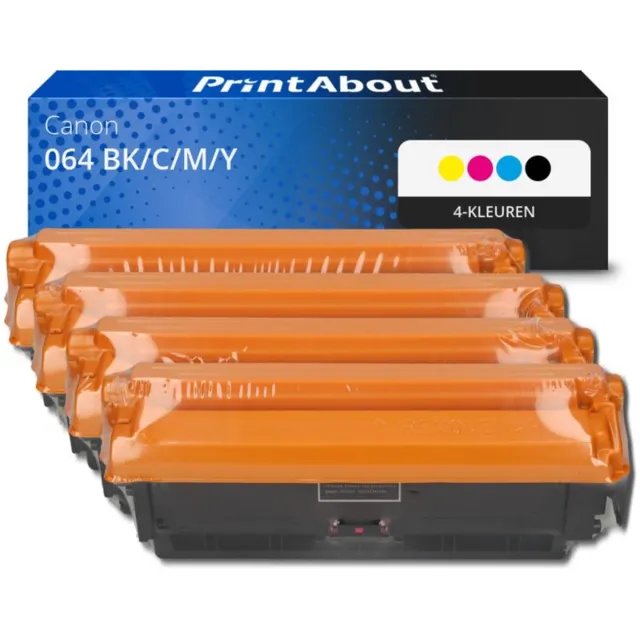 PrintAbout huismerk Toner 064 BK/C/M/Y 4-kleuren Multipack geschikt voor Canon