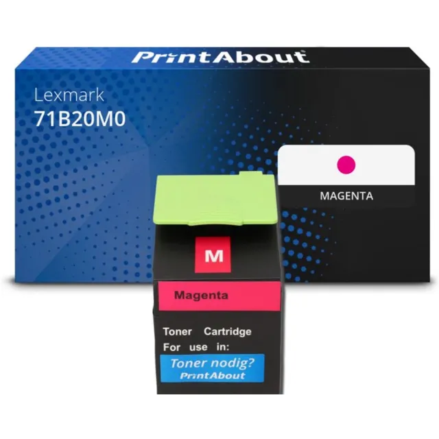 PrintAbout Huismerk Lexmark 71B20M0 Toner Magenta