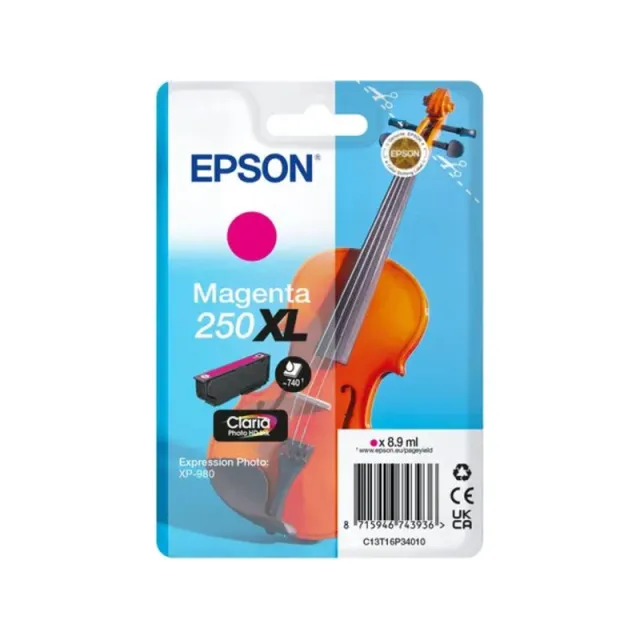 Epson 250XL (C13T16P34010) Inktcartridge Magenta Hoge capaciteit