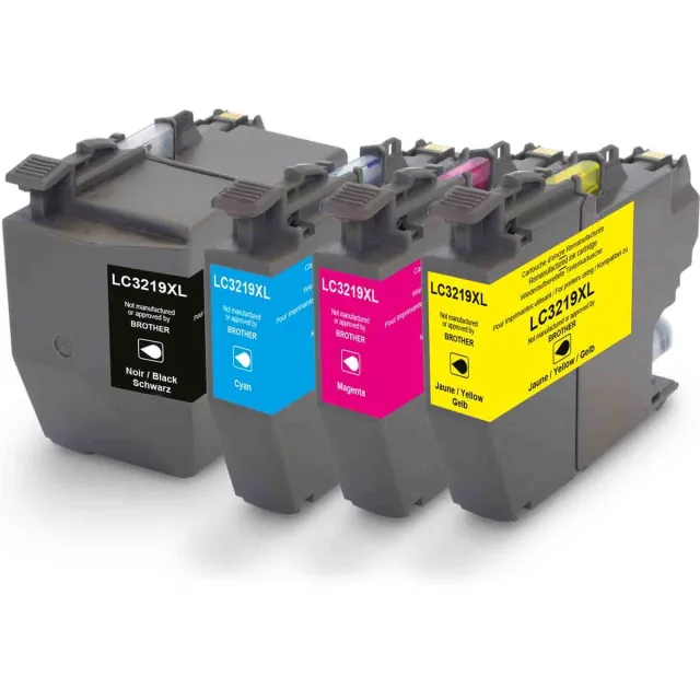 Nextsupplies Multipack Brother LC3219XL (Black, Cyan, Magenta, Yellow). Originele inkt-cartridges, circulair.