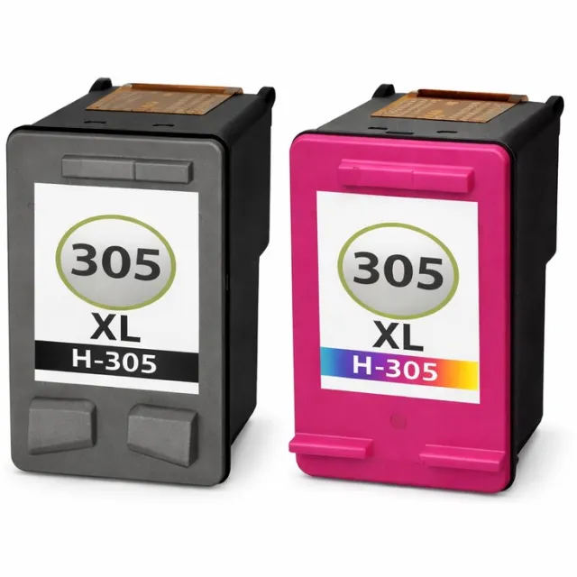 Inktkeuze 305XL Zwart + Kleur - Huismerk inktcartridge compatible met HP DeskJet 2710 / DeskJet 2720 / DeskJet 2721 / DeskJet 2722 / DeskJet 2723 / DeskJet 2724 / DeskJet Plus 4110 / DeskJet Plus 4120 / DeskJet Plus 4122 / DeskJet Plus 4130 Zwart, Cyaan, Geel, Magenta