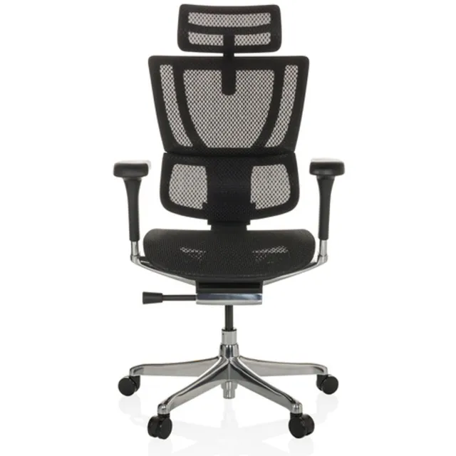 Bureaustoel / Directiestoel ERGOHUMAN SLIM GEN2 Netstof zwart hjh OFFICE